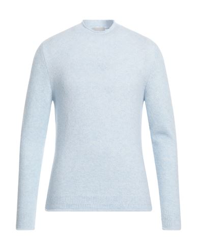 Vneck Man Sweater Sky Blue Size 40 Wool, Polyamide, Elastane