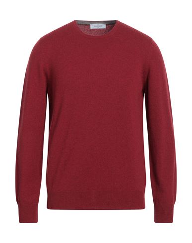 Shop Gran Sasso Man Sweater Brick Red Size 38 Virgin Wool, Viscose, Cashmere