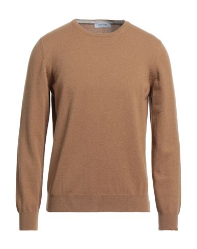 Gran Sasso Man Sweater Camel Size 40 Virgin Wool, Viscose, Cashmere In Beige