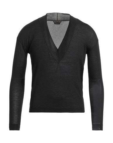 Tom Ford Man Sweater Black Size L Cashmere, Silk, Acetate, Viscose