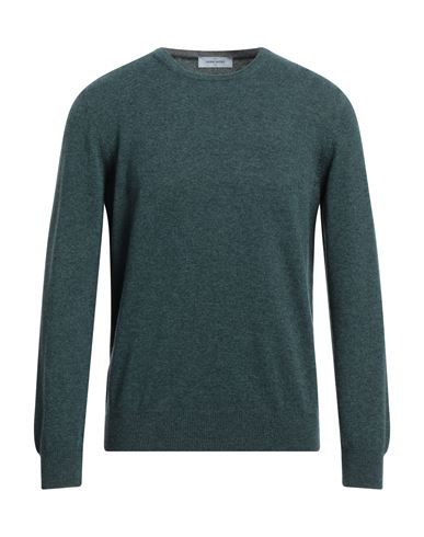 Gran Sasso Man Sweater Deep Jade Size 44 Virgin Wool, Viscose, Cashmere In Green