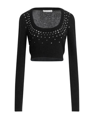 Alessandra Rich Woman Sweater Black Size 6 Mohair Wool, Wool, Polyamide, Elastane