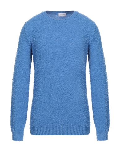 Shop Scaglione Man Sweater Turquoise Size Xxl Merino Wool In Blue