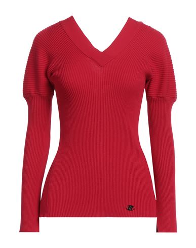 Simona Corsellini Woman Sweater Red Size M Viscose, Polyester, Polyamide