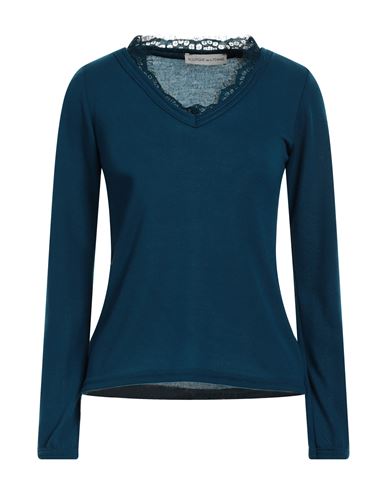 Boutique De La Femme Woman Sweater Deep Jade Size S/m Polyester, Viscose, Elastane In Green
