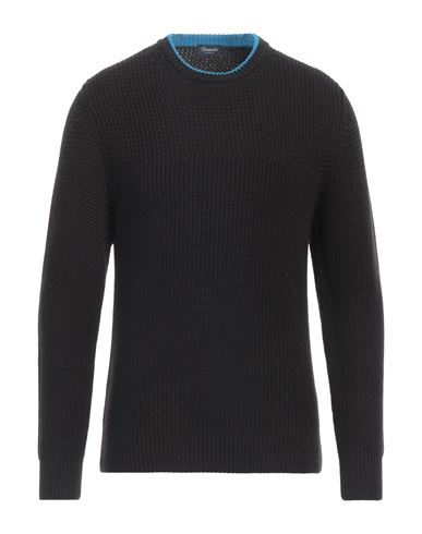 Shop Drumohr Man Sweater Black Size 36 Merino Wool