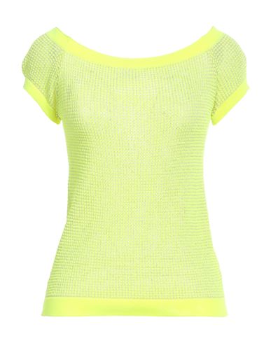 Maria Bellentani Woman Sweater Yellow Size 6 Polyamide, Viscose, Polyester