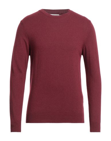 Grey Daniele Alessandrini Man Sweater Burgundy Size 42 Viscose, Polyamide, Wool, Cashmere In Red