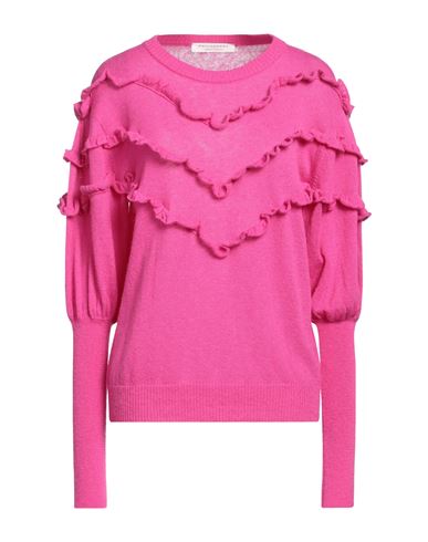 Philosophy Di Lorenzo Serafini Woman Sweater Fuchsia Size 6 Polyamide, Alpaca Wool, Wool In Pink