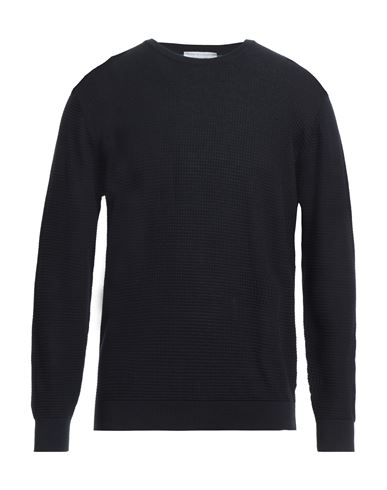 Filippo De Laurentiis Man Sweater Midnight Blue Size 46 Cotton