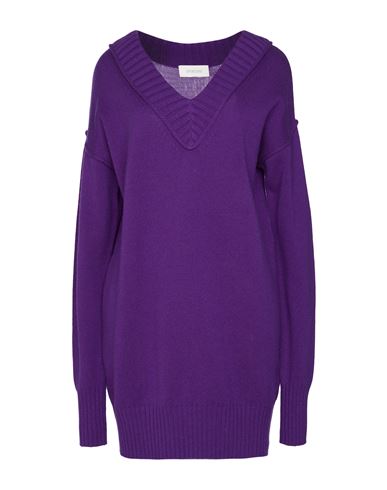 Sportmax Woman Sweater Dark Purple Size Xl Wool, Cashmere