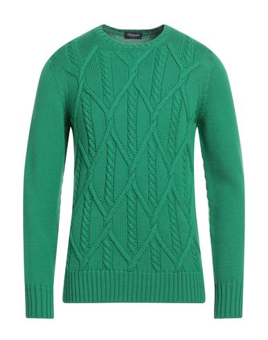 Shop Drumohr Man Sweater Green Size 42 Merino Wool