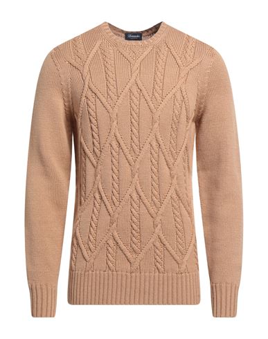 Drumohr Man Sweater Brown Size 42 Merino Wool