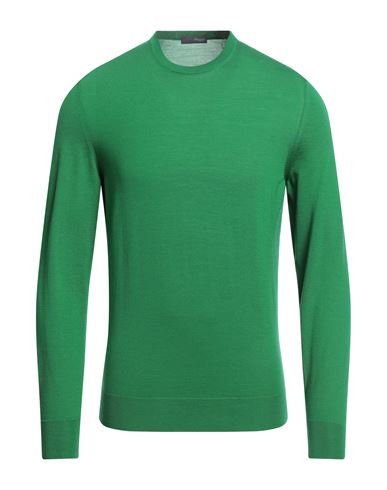 Drumohr Man Sweater Green Size 42 Super 140s Wool