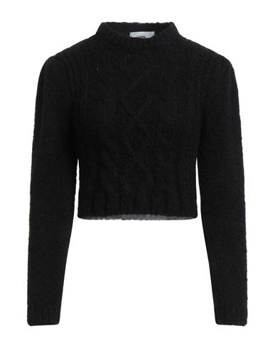 Soallure Woman Sweater Black Size S Acrylic, Alpaca Wool, Wool, Polyamide