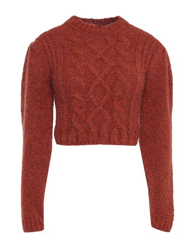 Soallure Woman Sweater Brown Size S Acrylic, Alpaca Wool, Wool, Polyamide