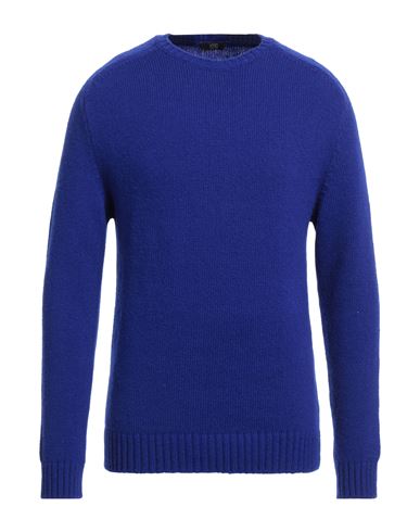 Hōsio Man Sweater Bright Blue Size Xl Wool, Nylon