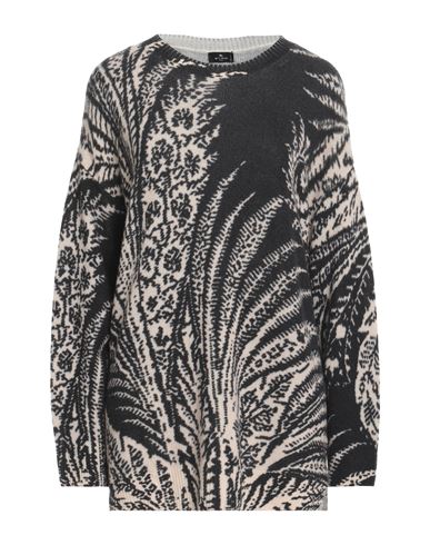 Etro Woman Sweater Sand Size 6 Wool In Beige