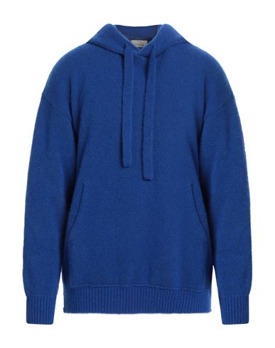 Shop Laneus Man Sweater Bright Blue Size 42 Cashmere, Silk, Polyester