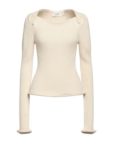 Sportmax Woman Sweater Ivory Size M Alpaca Wool, Virgin Wool In White
