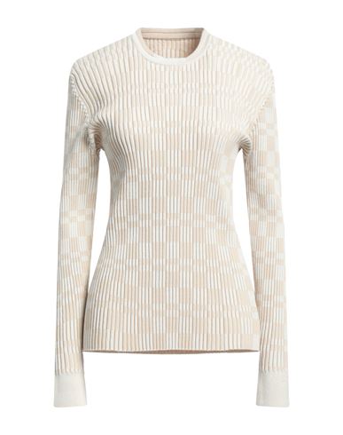 Jacquemus Woman Sweater Beige Size M Cotton, Polyamide, Elastane