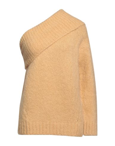 Solotre Woman Sweater Sand Size 3 Wool, Acrylic, Polyamide, Elastane In Beige