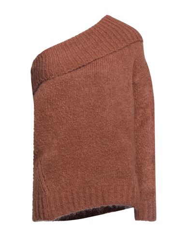 Solotre Woman Sweater Tan Size 1 Wool, Acrylic, Polyamide, Elastane In Brown