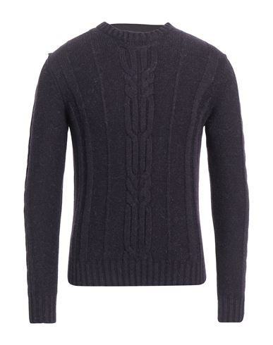 Alpha Studio Man Sweater Dark Purple Size 42 Merino Wool, Alpaca Wool, Polyamide