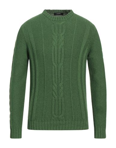 Alpha Studio Man Sweater Light Green Size 40 Merino Wool, Alpaca Wool, Polyamide