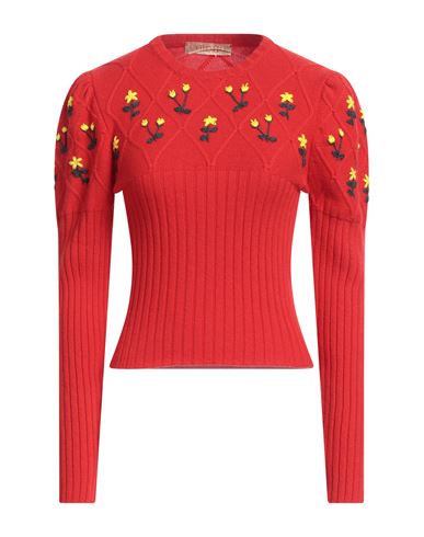 Cormio Woman Sweater Red Size M Wool