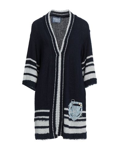 Elisa Cavaletti By Daniela Dallavalle Woman Cardigan Midnight Blue Size S Cotton, Polyamide, Viscose