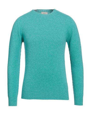 Altea Man Sweater Turquoise Size M Virgin Wool In Blue
