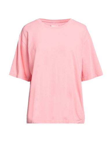 Khaite Woman T-shirt Pink Size Xs Cotton In Pink
