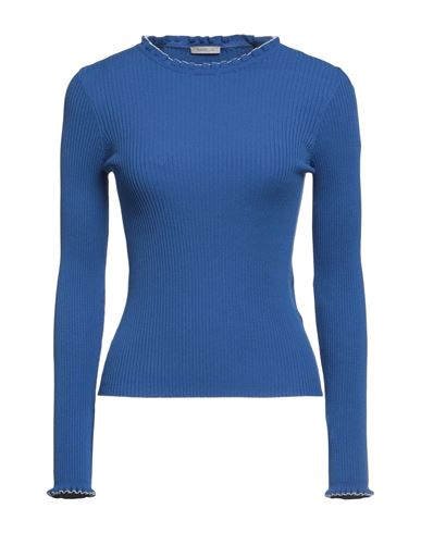 Marella Woman Sweater Blue Size Xl Viscose, Polyester
