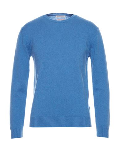 Daniele Fiesoli Man Sweater Azure Size Xxl Cashmere In Blue
