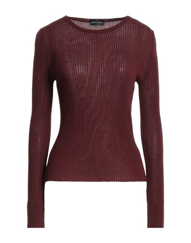 Roberto Collina Woman Sweater Burgundy Size M Merino Wool In Red