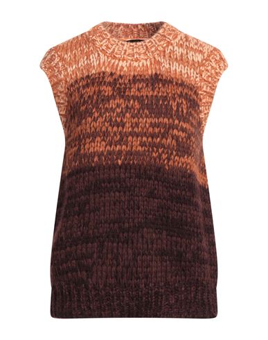 Roberto Collina Woman Sweater Brown Size M Baby Alpaca Wool, Nylon, Wool