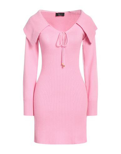 Shop Blumarine Woman Mini Dress Pink Size 4 Wool, Cashmere