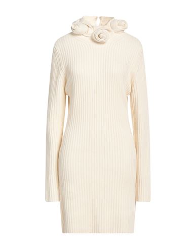 Shop Blumarine Woman Mini Dress Ivory Size 8 Wool In White