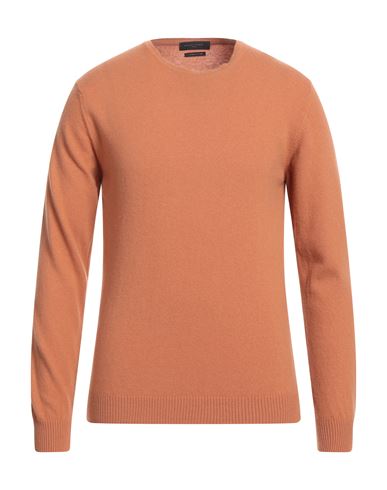 Daniele Fiesoli Man Sweater Tan Size Xl Merino Wool, Cashmere In Brown