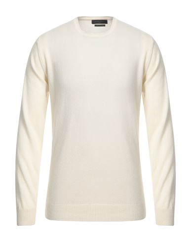 Daniele Fiesoli Man Sweater Ivory Size Xl Merino Wool, Polyamide, Elastane In White
