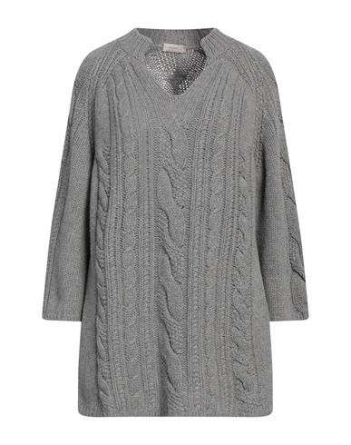 Agnona Woman Sweater Grey Size Xl Cashmere