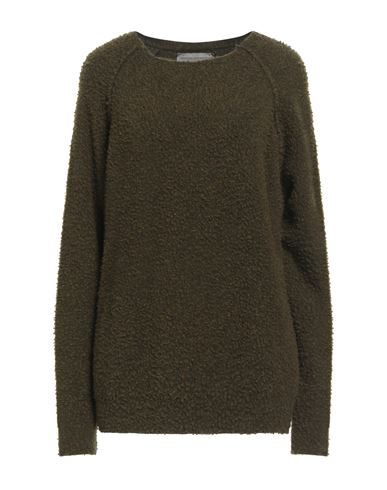 Original Vintage Style Woman Sweater Military Green Size 3xl Wool, Polyamide, Elastane