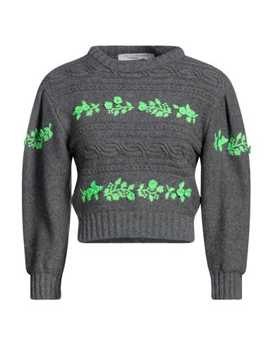 Philosophy Di Lorenzo Serafini Woman Sweater Grey Size 6 Virgin Wool, Polyamide, Elastane