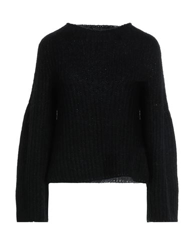 Pink Memories Woman Sweater Black Size 6 Acrylic, Mohair Wool, Polyamide, Wool