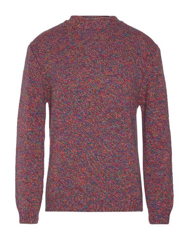Daniele Fiesoli Man Sweater Red Size Xl Merino Wool
