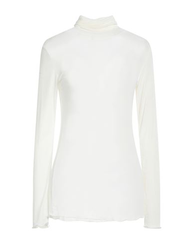 Daniele Fiesoli Woman Turtleneck Ivory Size 1 Viscose, Nylon, Cashmere, Elastane In White