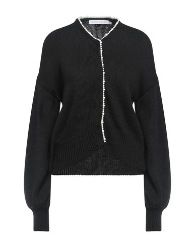 Simona Corsellini Woman Cardigan Black Size Xl Acrylic, Wool, Viscose, Alpaca Wool