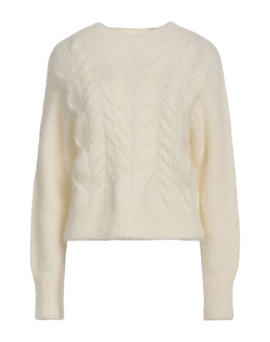 Vanisé Woman Sweater Ivory Size 6 Mohair Wool, Polyamide, Elastane In White