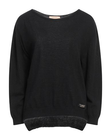 Twinset Woman Sweater Black Size M Wool, Cashmere